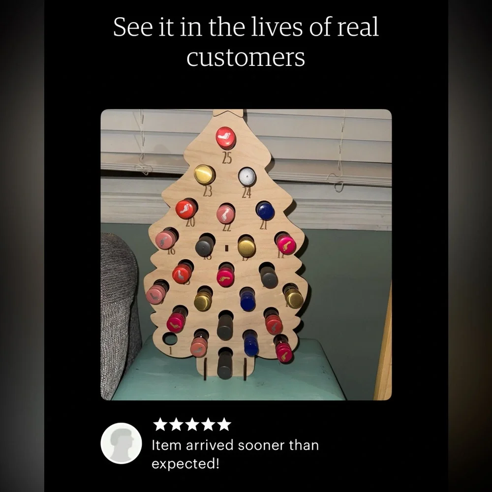 Adult Advent Christmas Tree | Christmas Countdown | Just Add Mini Bottles!
